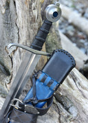 Castillon sword with scabbard, 15th century, semi-sharp