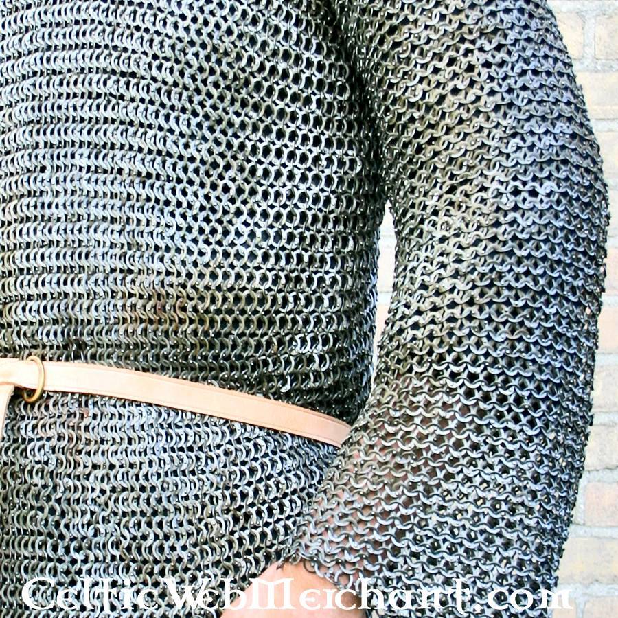 Hauberk, mixed, flat rings, round rivets 8 mm