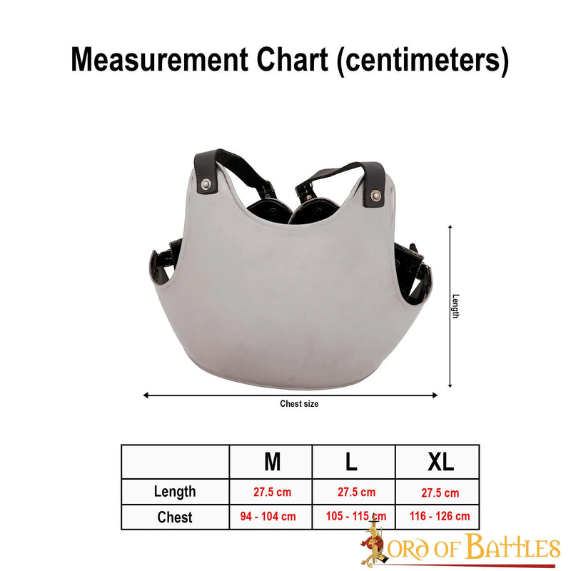 Corazza pettorale paladino, 1,2 mm