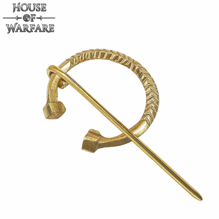 Horseshoe fibula Birka small, brass