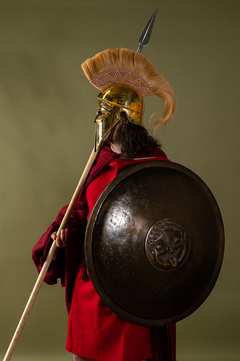 Casco corintio con penacho, 1,3 mm