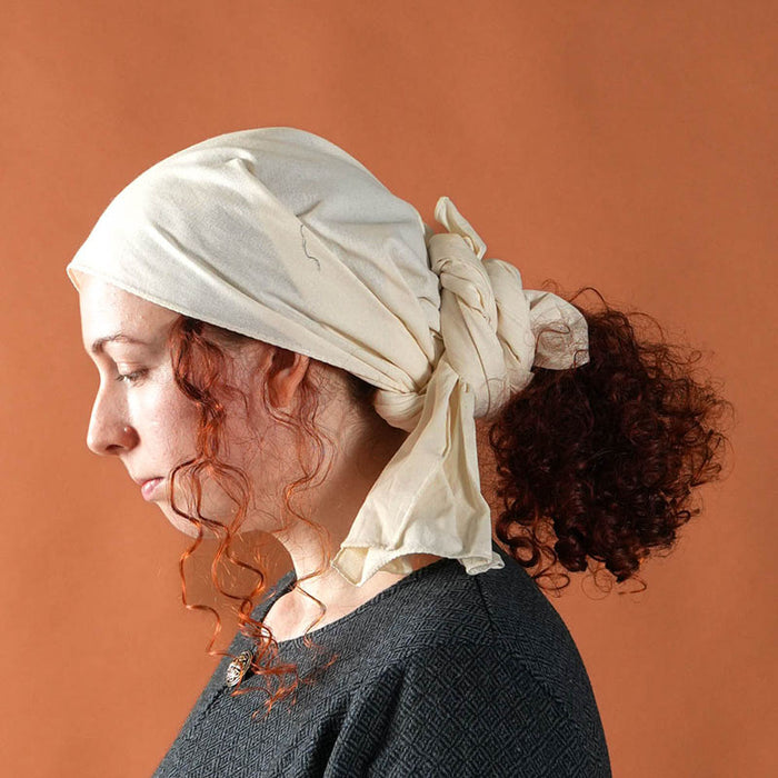 Medieval headkerchief, 50x180 cm, cream
