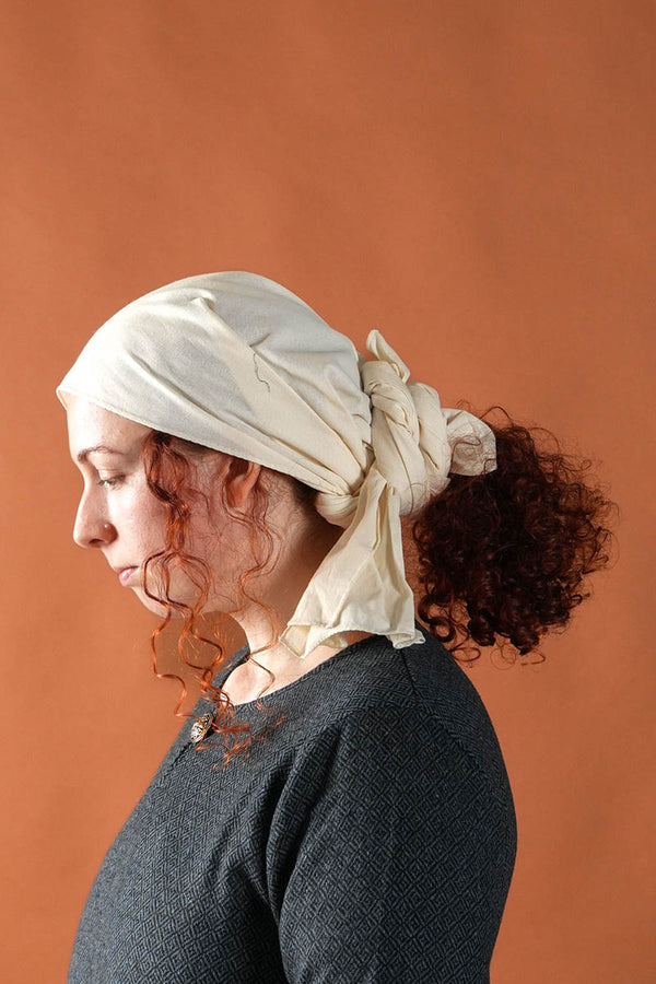 Medieval headkerchief, 50x180 cm, cream