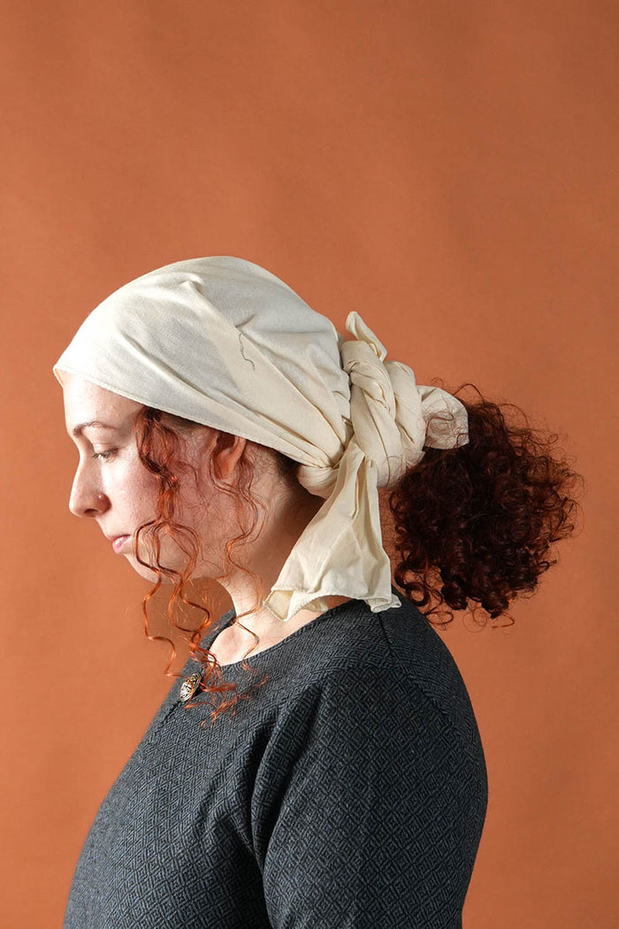 Medieval headkerchief, 50x180 cm, cream
