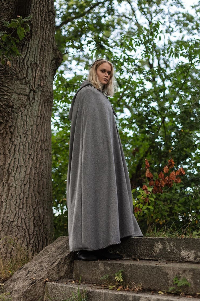Cloak Harun, wool blend, grey