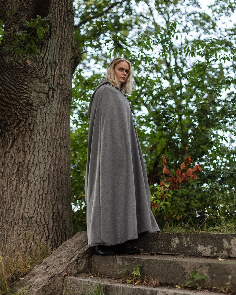 Cloak Harun, wool blend, grey