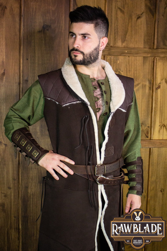 Winter coat Dimitru, wool blend, brown