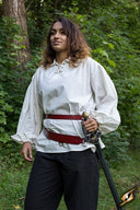 Zweiteiliger Schwertgürtel, rot