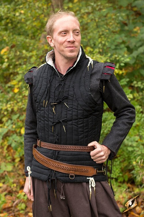 Flettet sværdbælte, brun