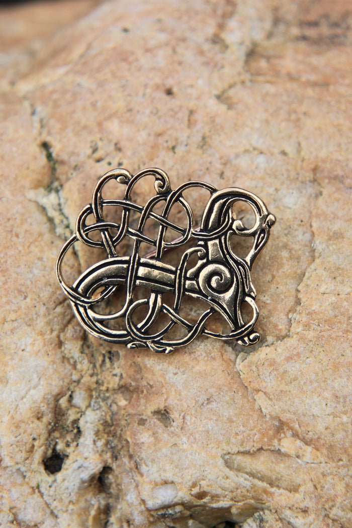 Viking brooch Lindholm Høje, bronze