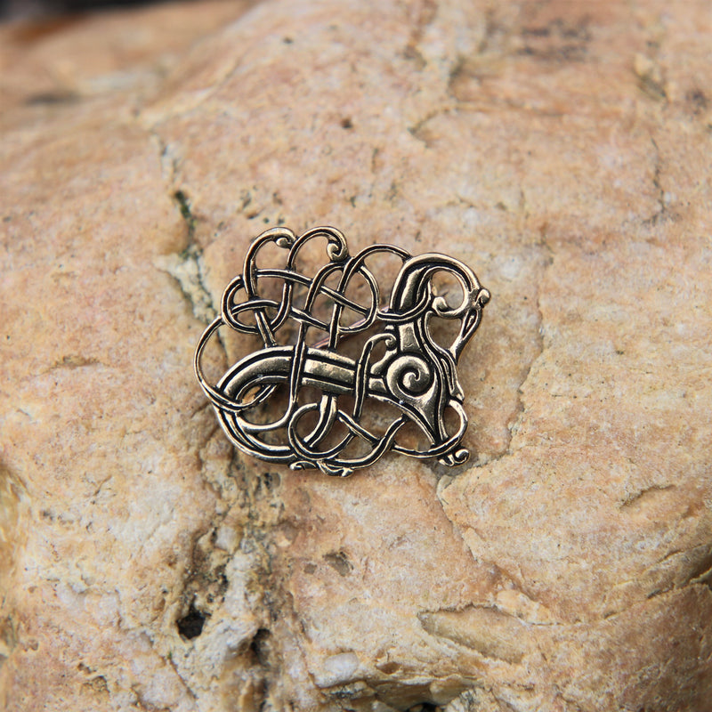 Broche viking Lindholm Hoeje, bronze