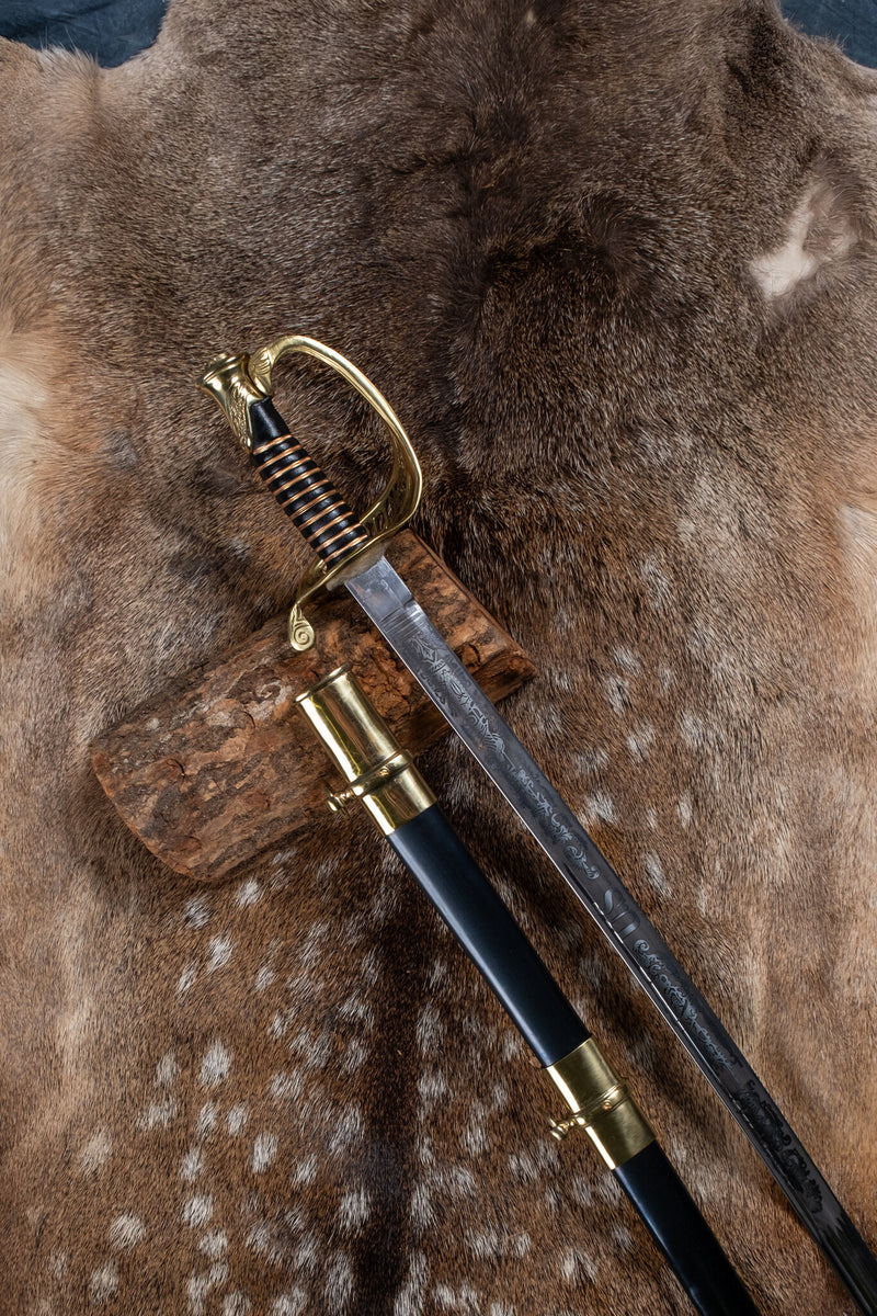 Modell 1850 US stabsofficiersabel, halvscharp