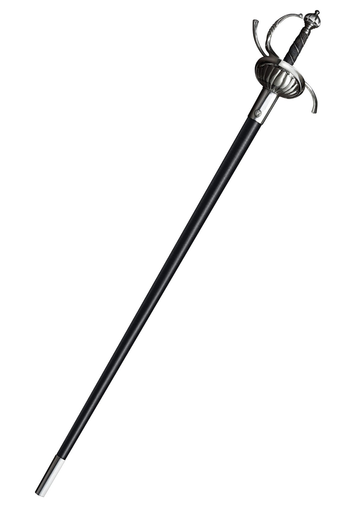 Rapier with shell-shaped guard, sharp