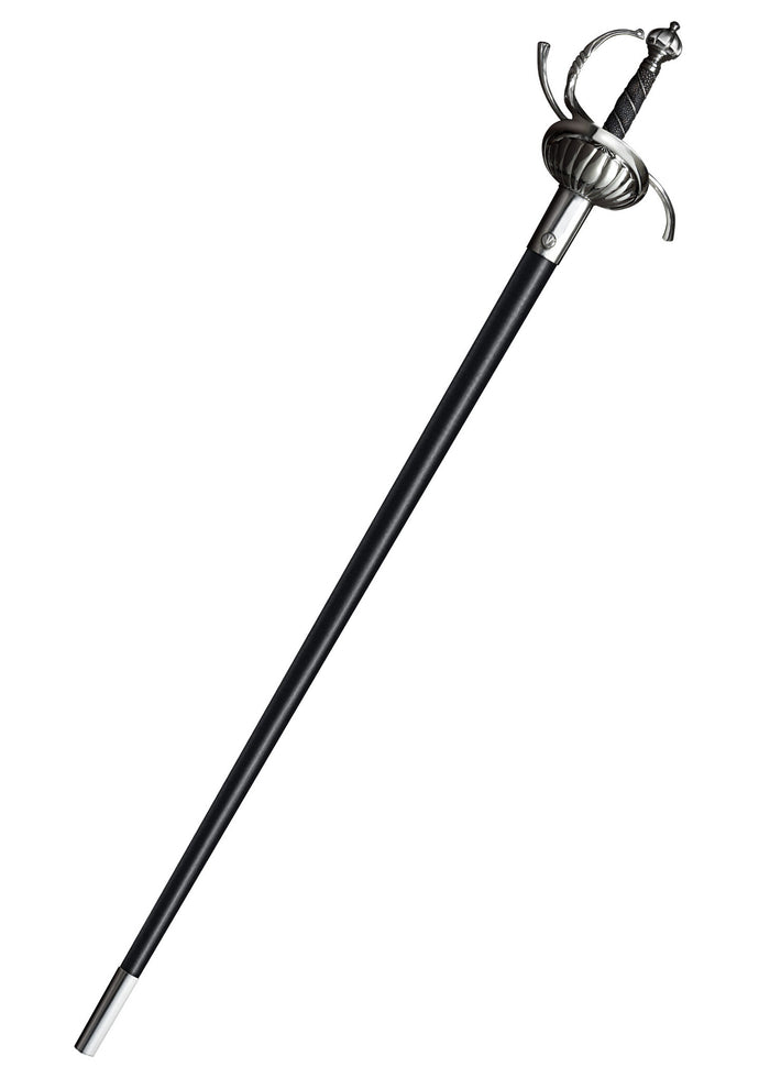 Rapier with shell-shaped guard, sharp