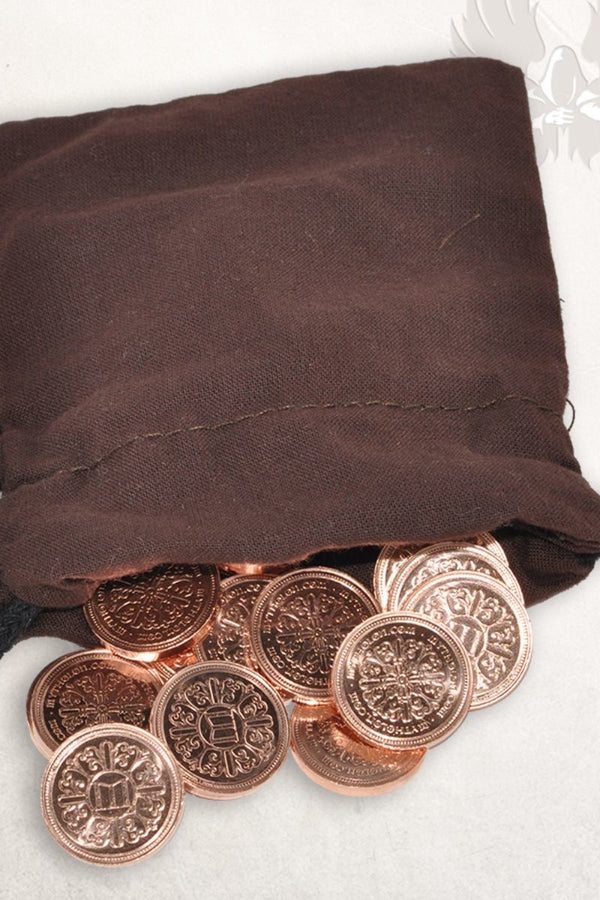 50 LARP coins with money pouch