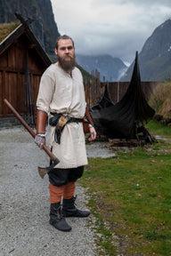 Germanic Thorsberg tunic with authentic zoom, cream
