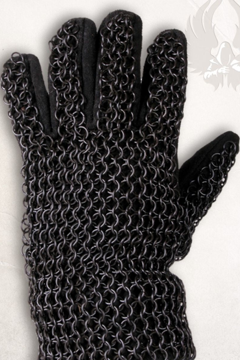 Chainmail gauntlets Richard, bronzed, 8 mm