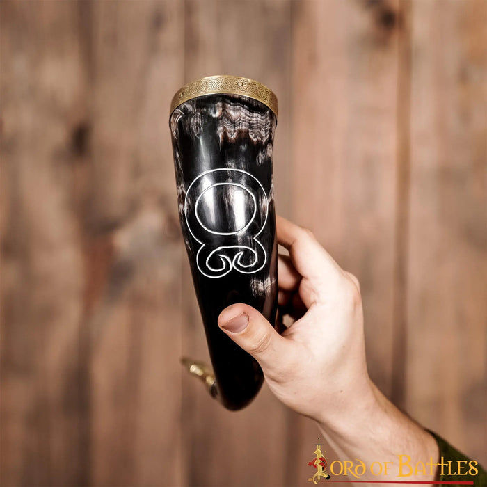 Drinking horn Troll cross deluxe, 300-500 ml