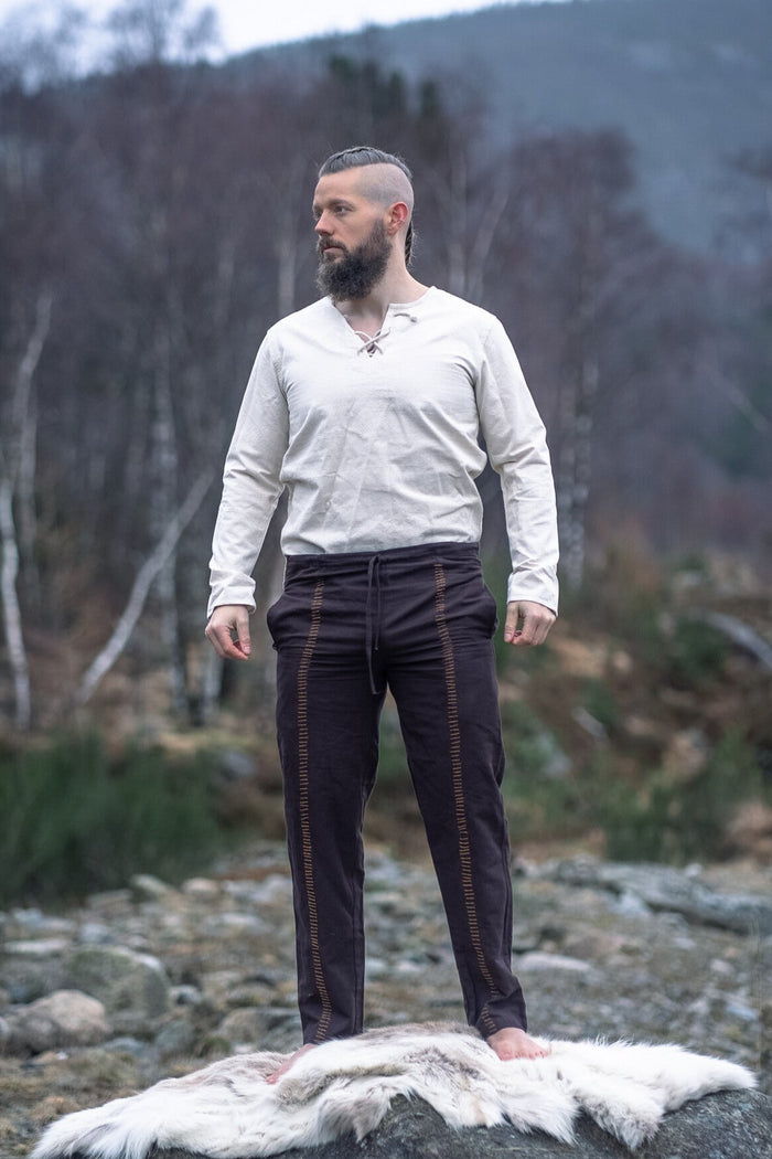 Medieval trousers Hamlin, brown
