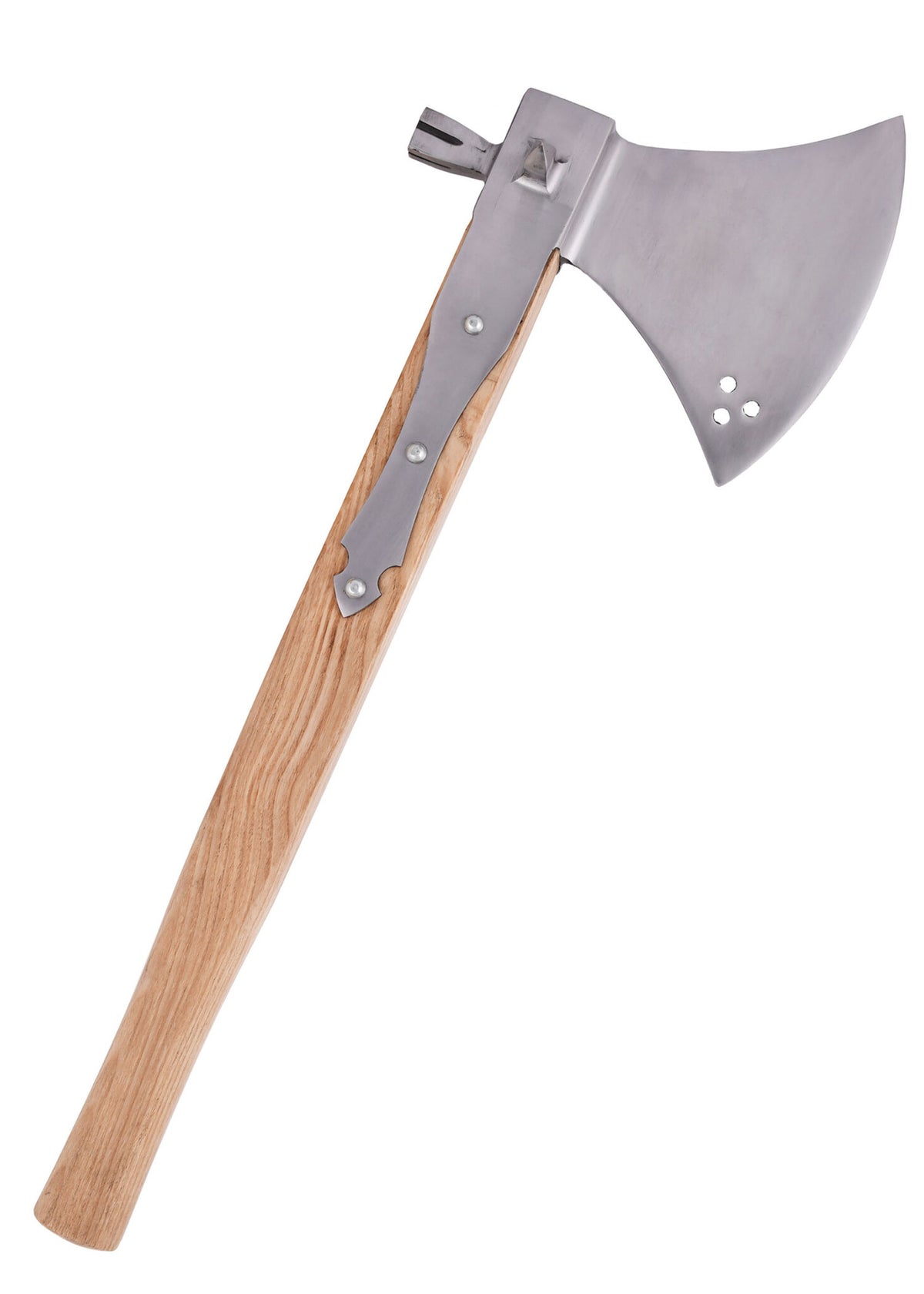 Battle axe with hammer head, 16th century, semi-sharp