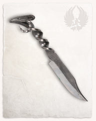 Knife with ram's head, semi-sharp