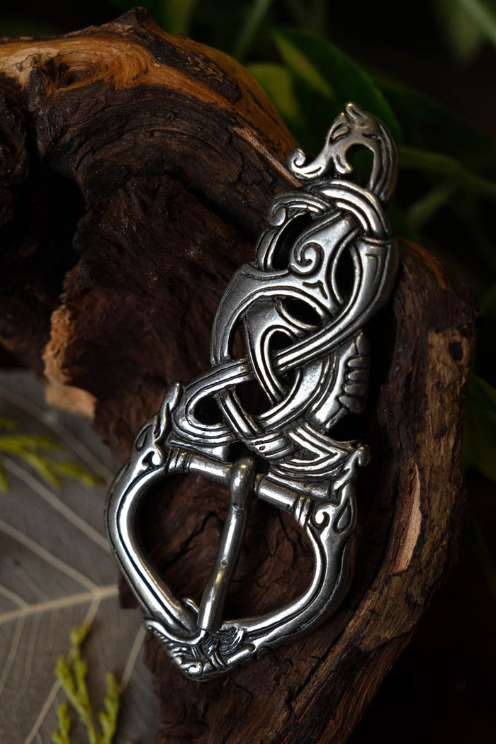 Viking buckle Midgard snake