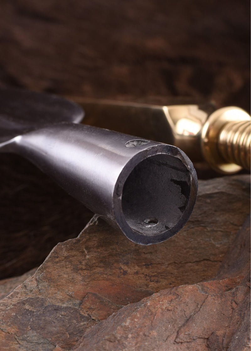 Punta de lanza y contera Griega dory, semi-afilada