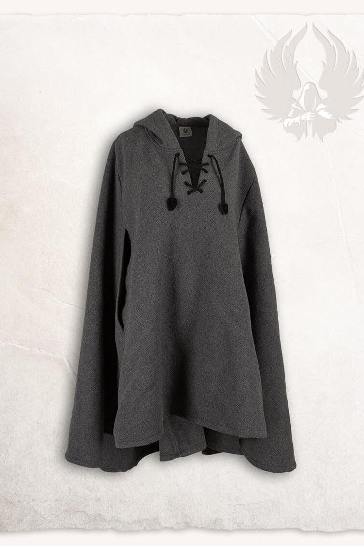 Gardecorp, travel cloak Raven, wool blend, grey