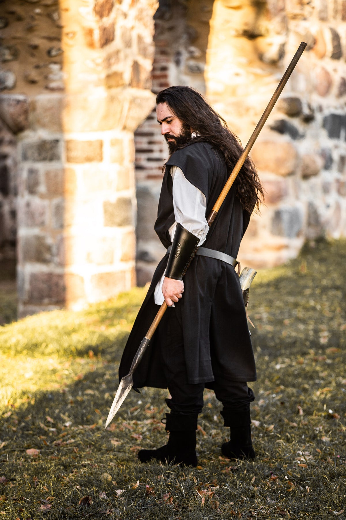 Surcoat men, black