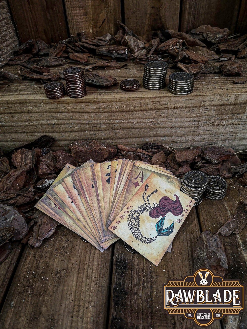Dead Mermaid Pirate Poker deck