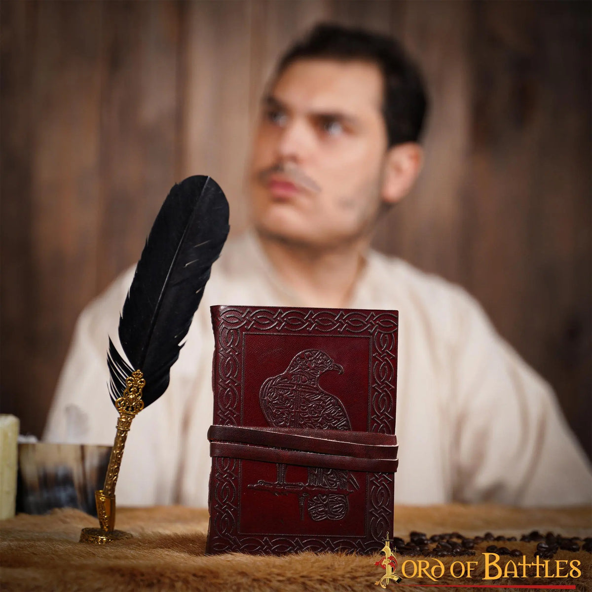 Leather journal eagle