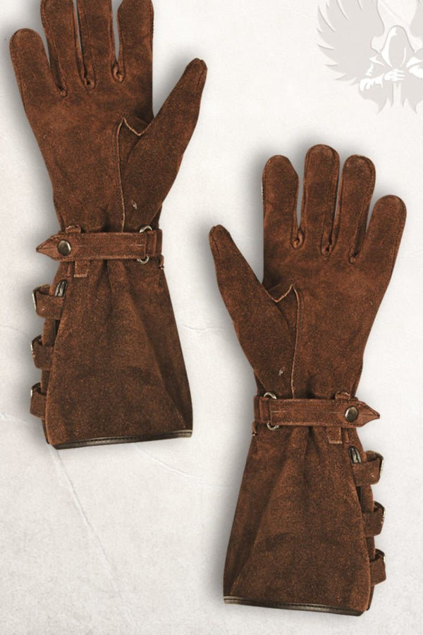 Leather gloves Kandor, light brown