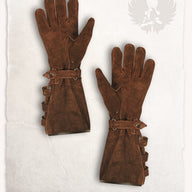 Leather gloves Kandor, light brown