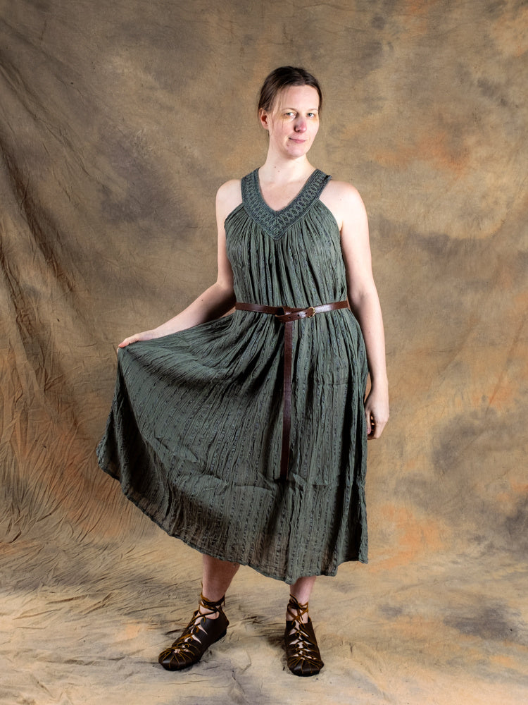Goddess Dress Hera, nature green