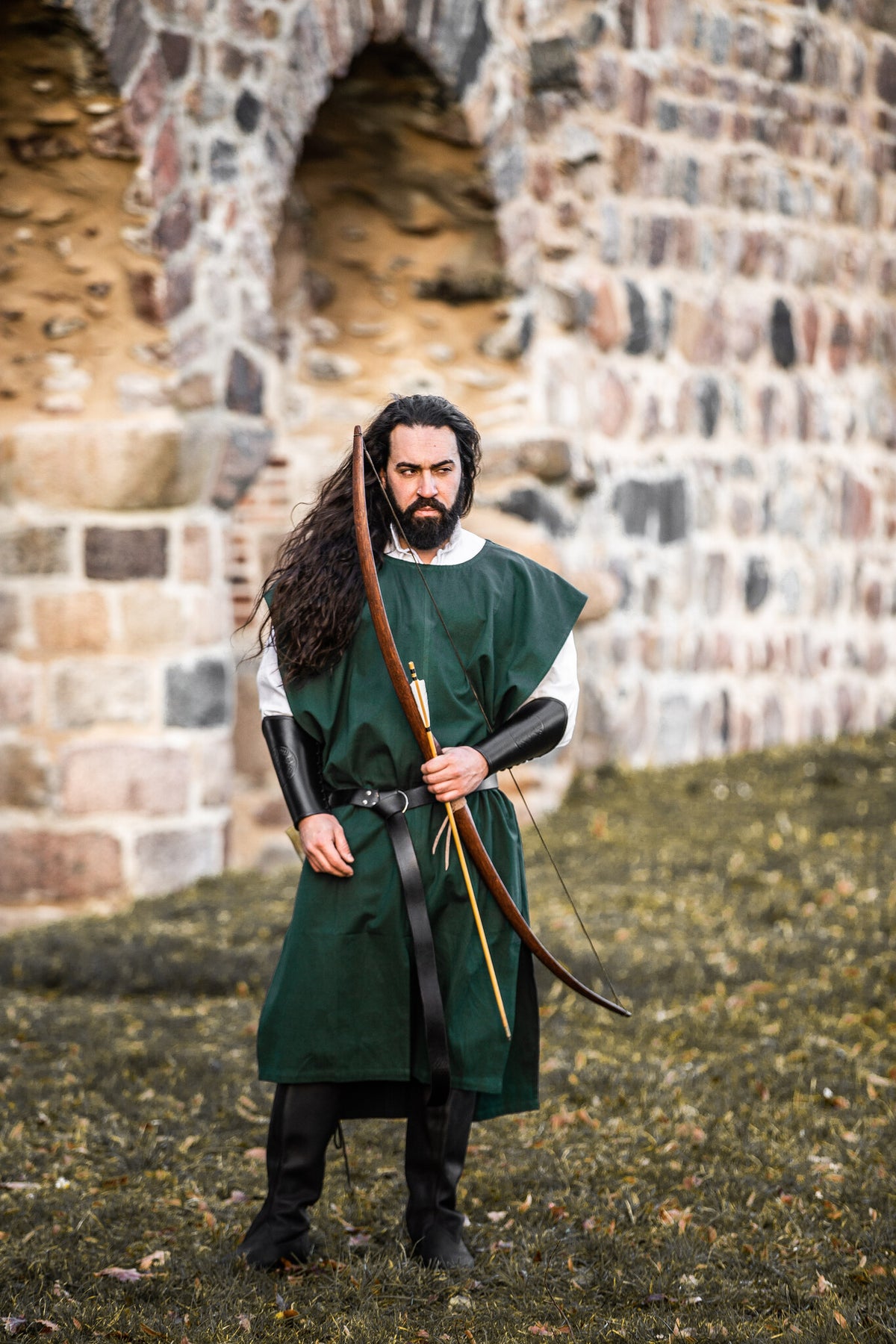 Surcoat men, green