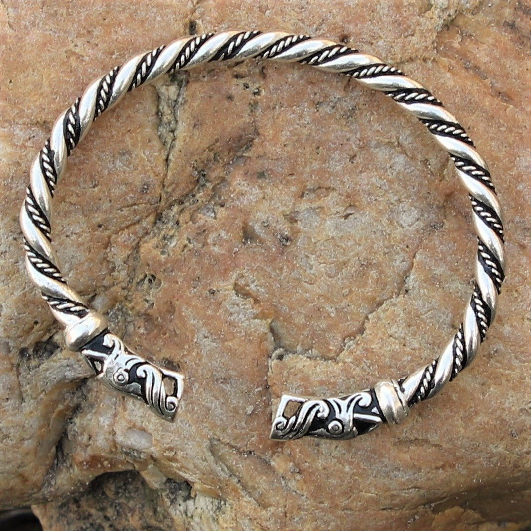 Gotland bracelet Viking, brass colour