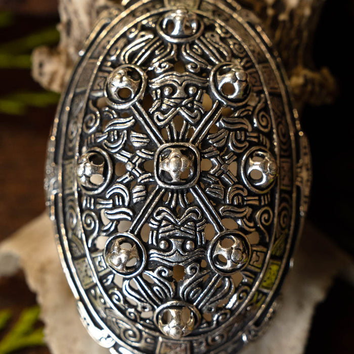 9th-century Viking tortoise brooch, Borre style, bronze, price per piece
