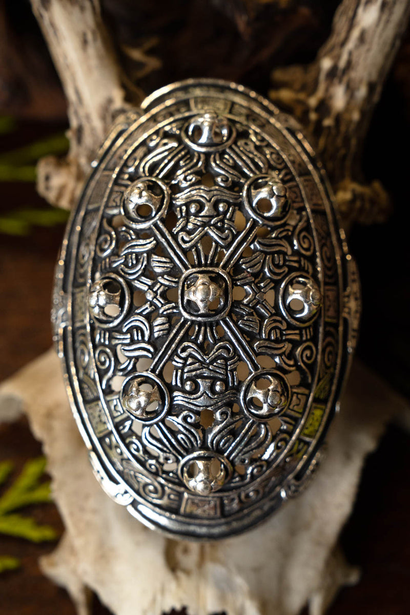 9e eeuwse Viking schildpad broche, Borrestijl, brons, prijs per stuk