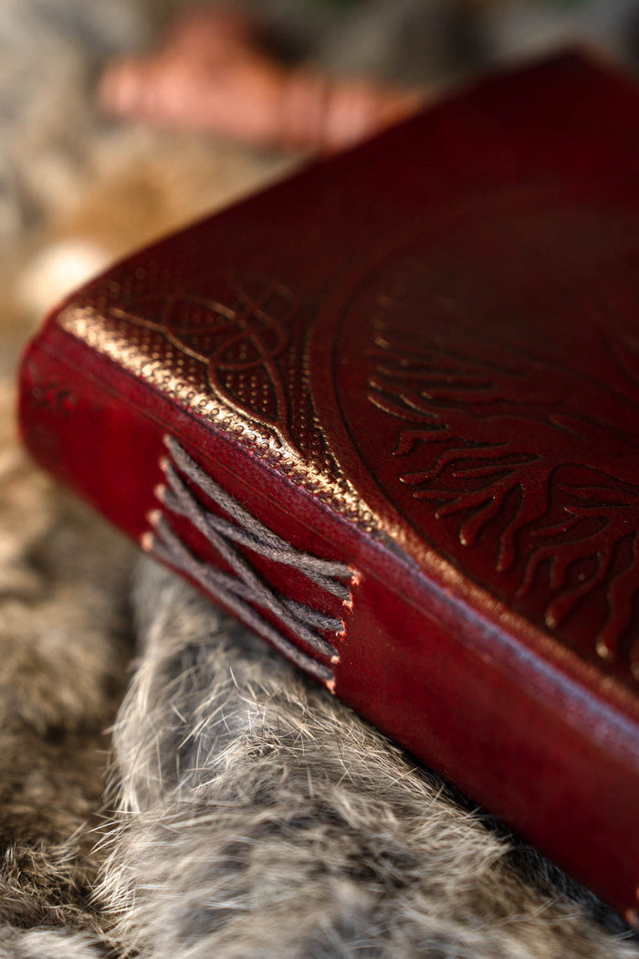 Leather book Yggdrasil with lock