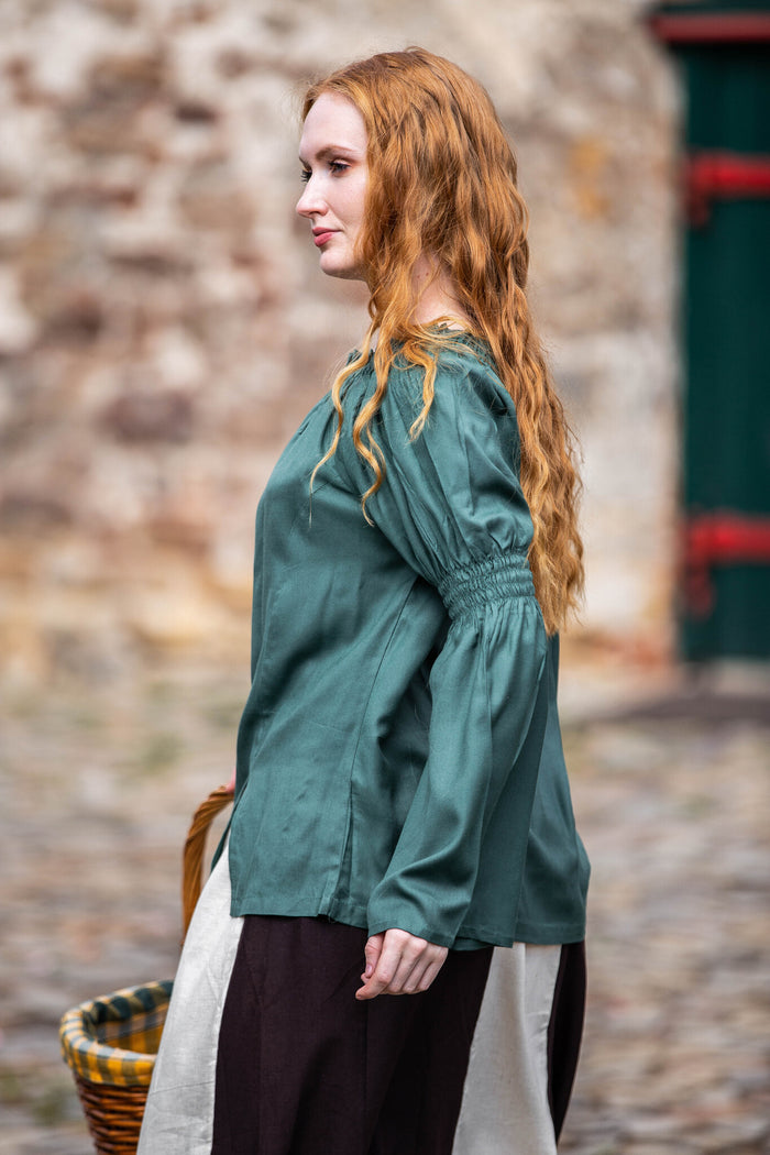 Baroque blouse, green