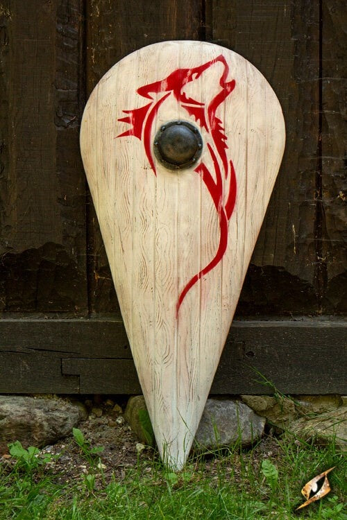 LARP Norman shield wolf