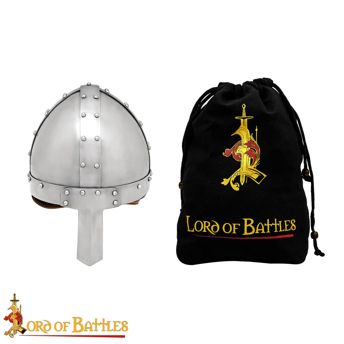 9th century spangenhelm, nasal type, 2 mm (battle-ready)