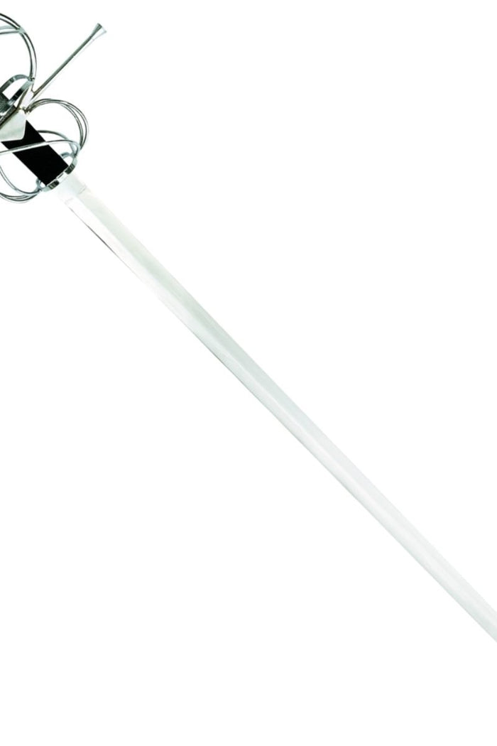 17th century rapier with scabbard, semi-sharp