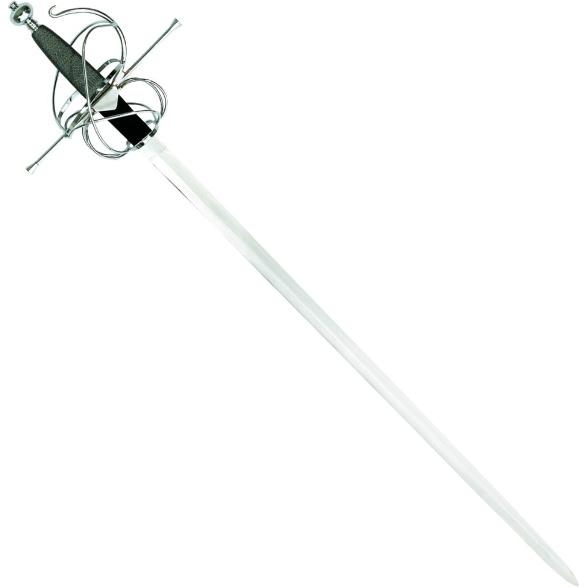 17th century rapier with scabbard, semi-sharp