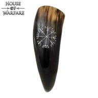 Viking drinking horn with Vegvisir, 300-500 ml