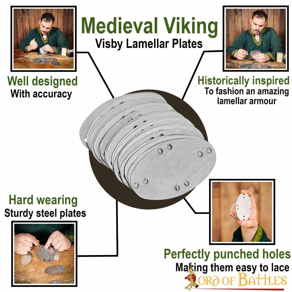 Early medieval scale armour, round