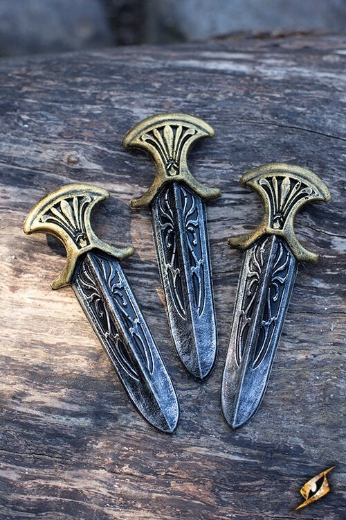 LARP Assassin Inquisitor throwing knives set of 3 pieces