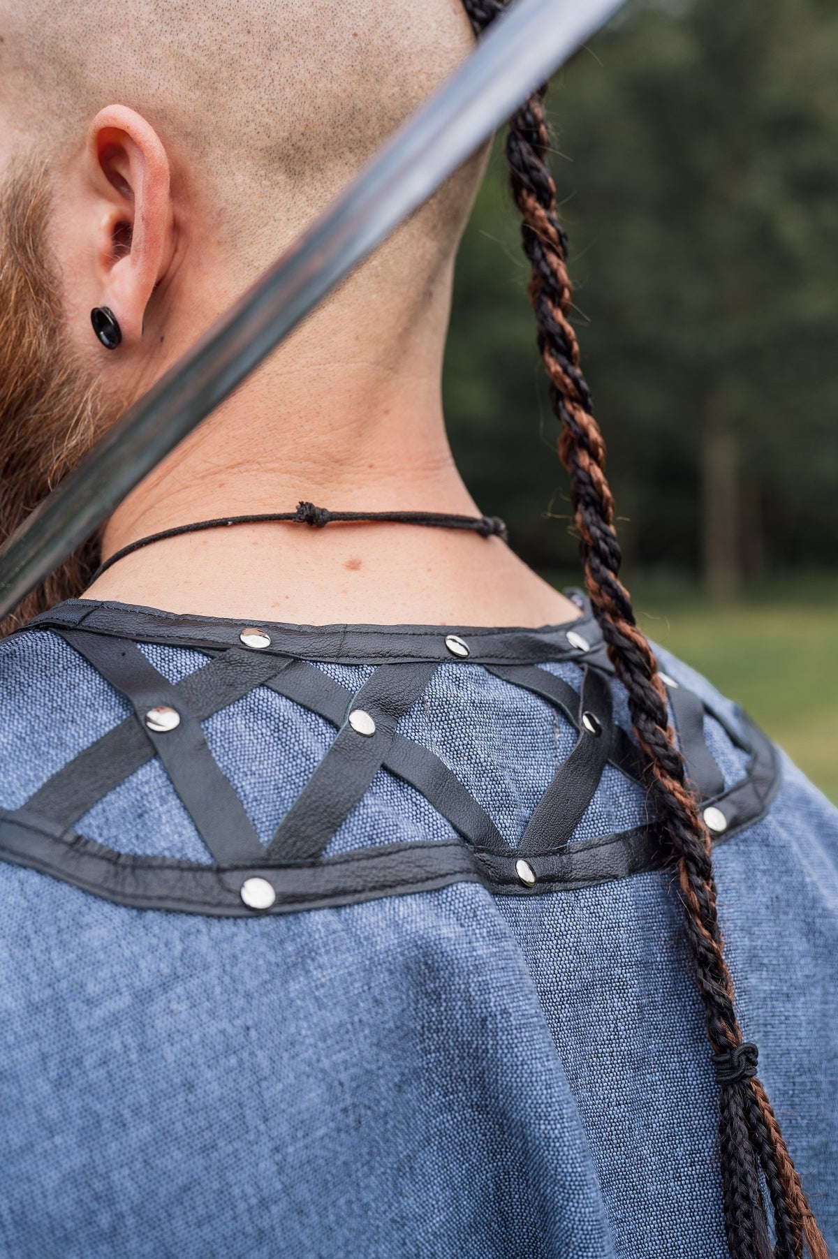 Tunic Viking Jarl Ragnvald, blue-gray