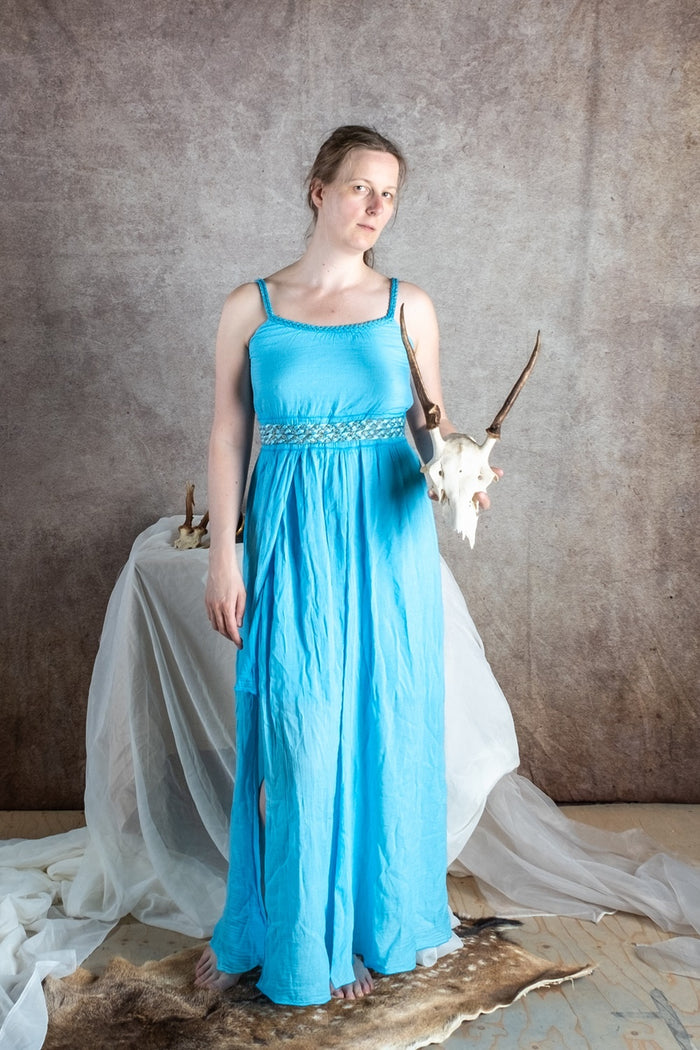 Goddess dress Thetis, turquoise