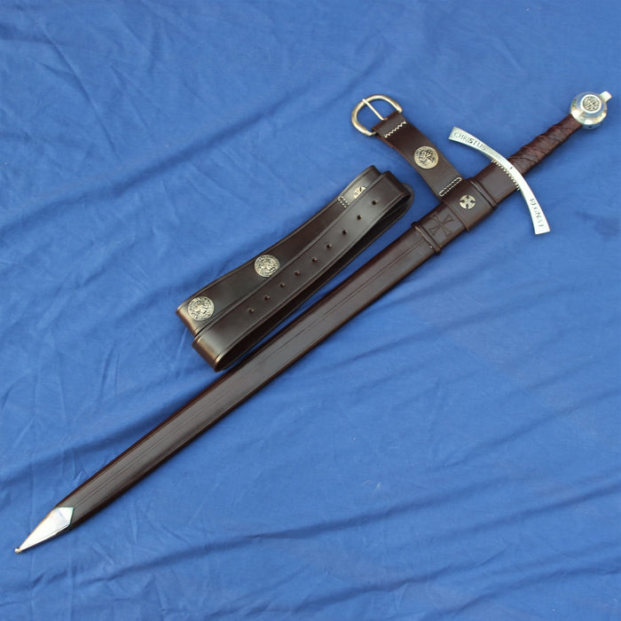Medieval templar sword Bohemond II, semi-sharp